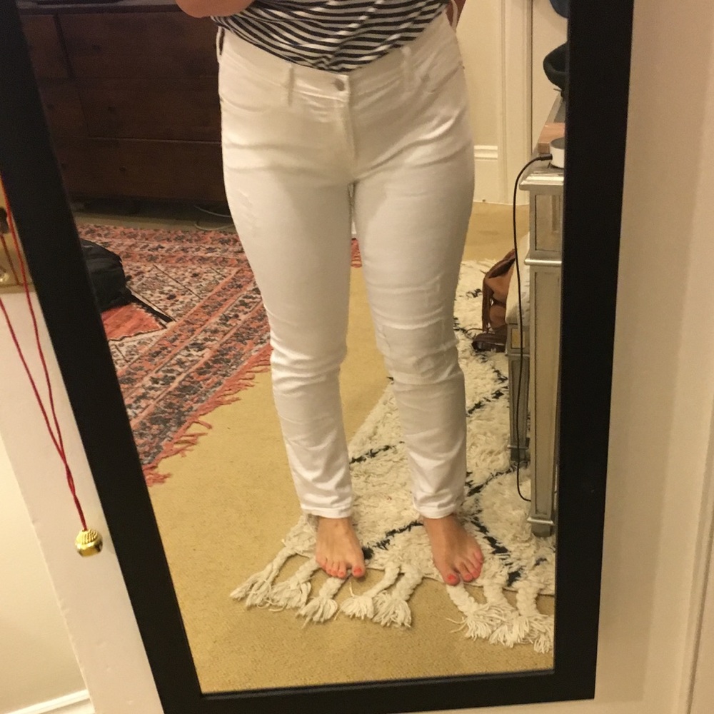 Old navy Boyfriend Straight White Jeans